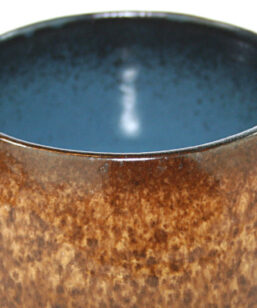 Keramikskål – Fat Lava Strehla Keramik 7013 East Germany detalj