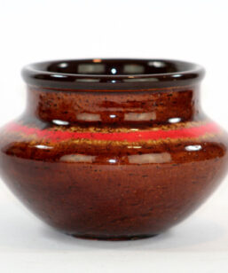 Keramikskål - Gabriel keramik högblank rödbrun glasyr
