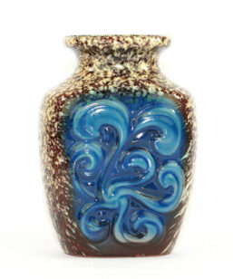 Bilden visar Strehla Keramik 1281 vas - VEB Made in GDR helhet